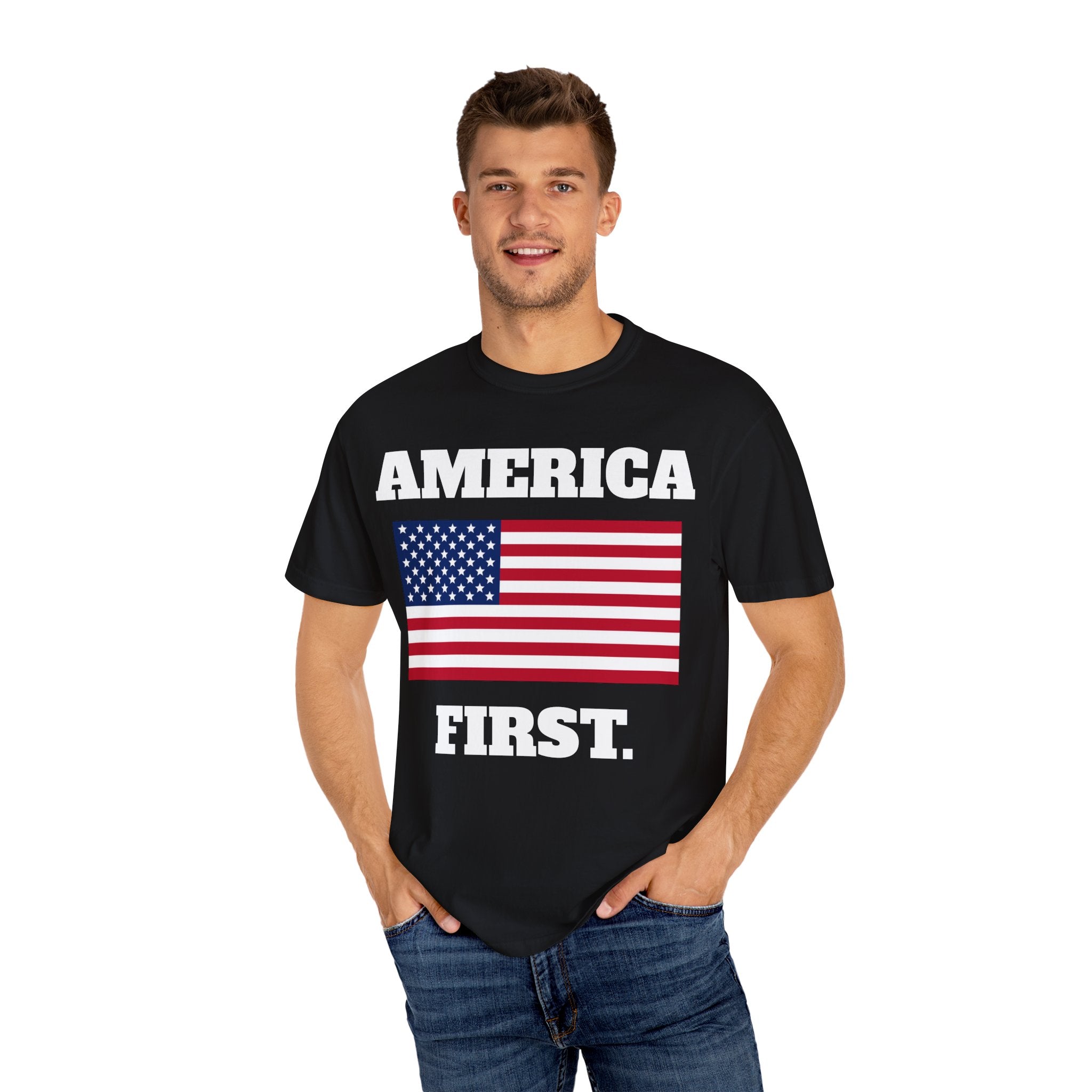 AMERICA FIRST TEE - BLACK