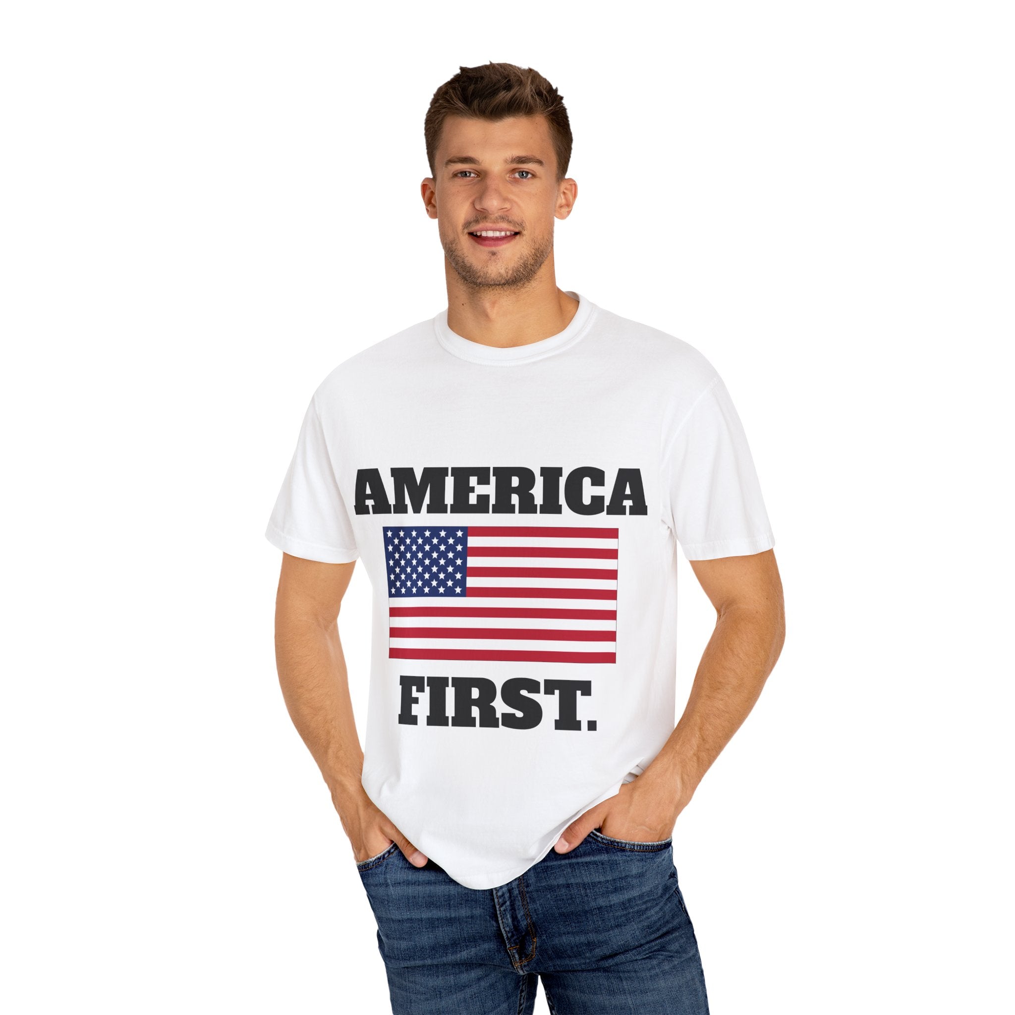 AMERICA FIRST TEE - WHITE